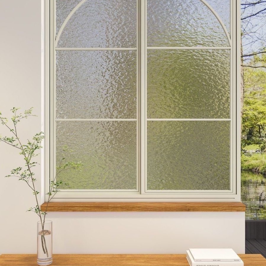 French-Style Retro Cream Indoor Partition Sliding Casement Window Living Room Room Decoration Window Studio Props Landscaping