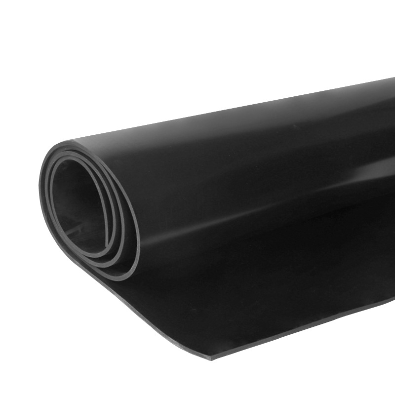 Black Oil-Resistant Fkm Fluorine Rubber Plate, Strong Acid and Alkali Resistant, Chemical Corrosion Resistant Fluorine Rubber Pad, High Temperature Resistant Full Fluorine Rubber Plate