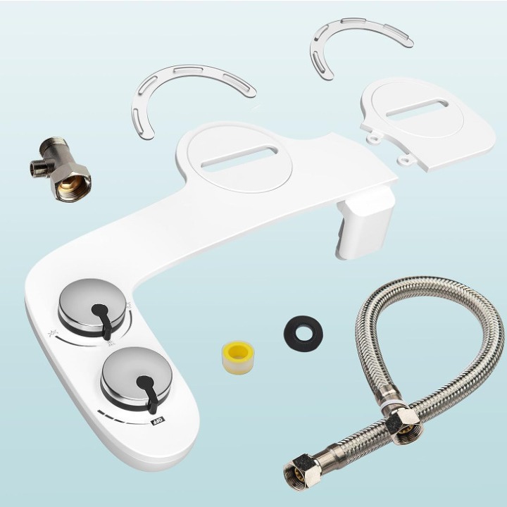 Двухфорсунковый самочистящийся биде, ручной неэлектрический пластиковый женский душ, насадка для унитаза