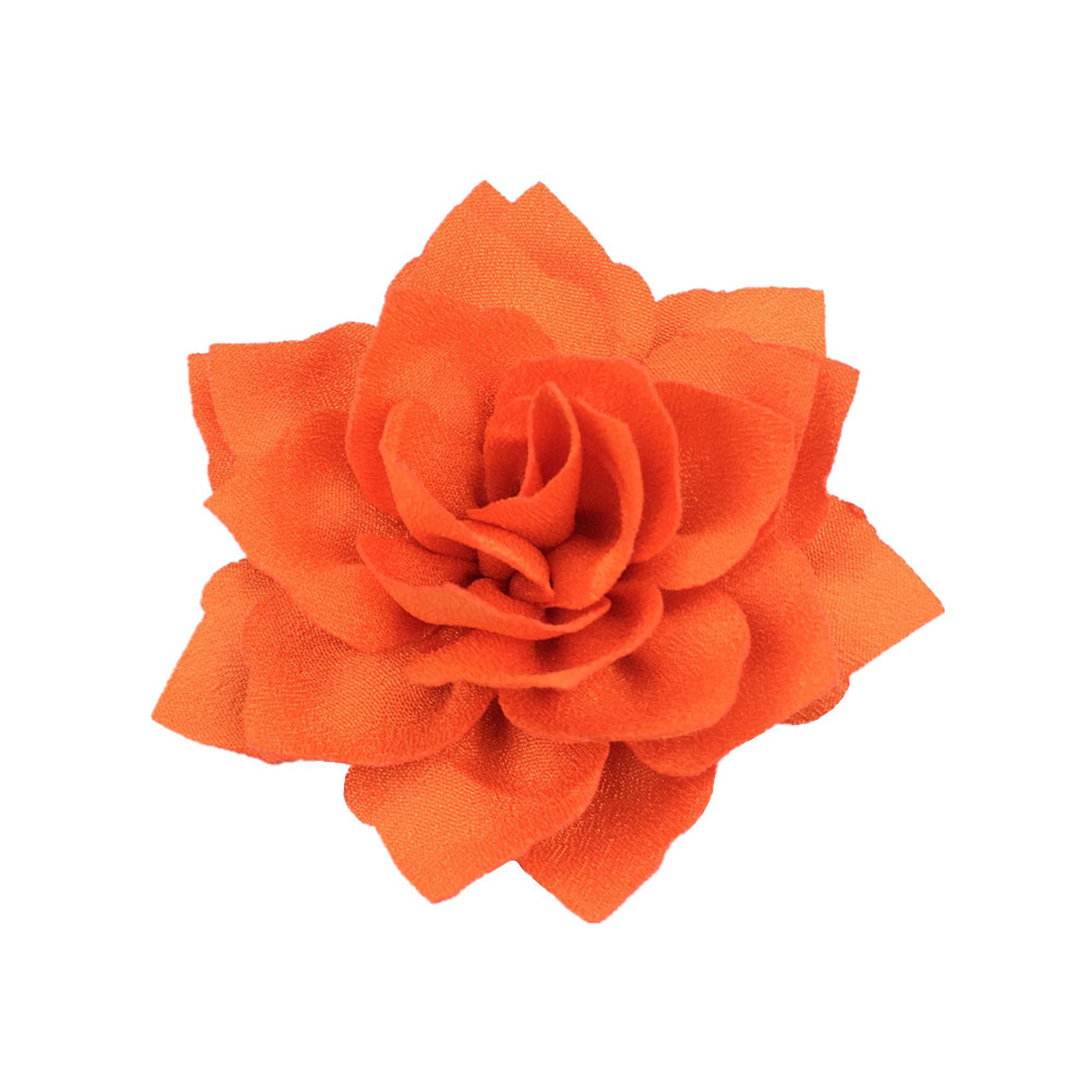 6cm small size Pointed Lotus Double-layer Fabric Head Flower Cross-border Supply Hat Clothes Shoes Bag Accessories in stock