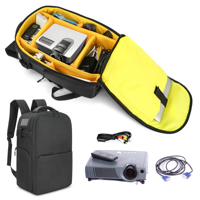 New projector backpack travel business backpack photography camera projector storage bag anti-collision waterproof