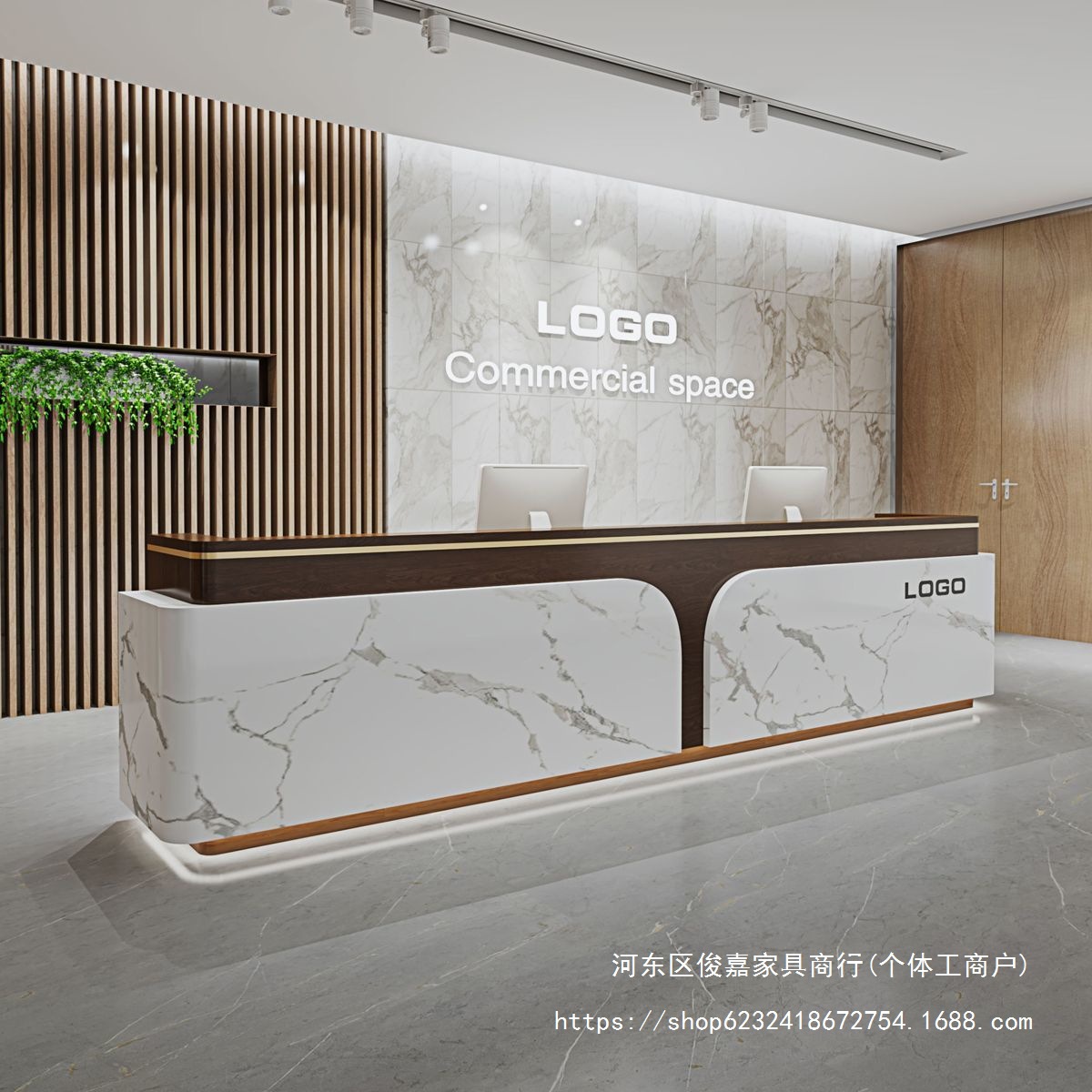 Приемный стол компании, барный стол, легкая роскошь, современный, простой, для салона красоты, медицинской красоты, гостиницы, изогнутый кассовый стол