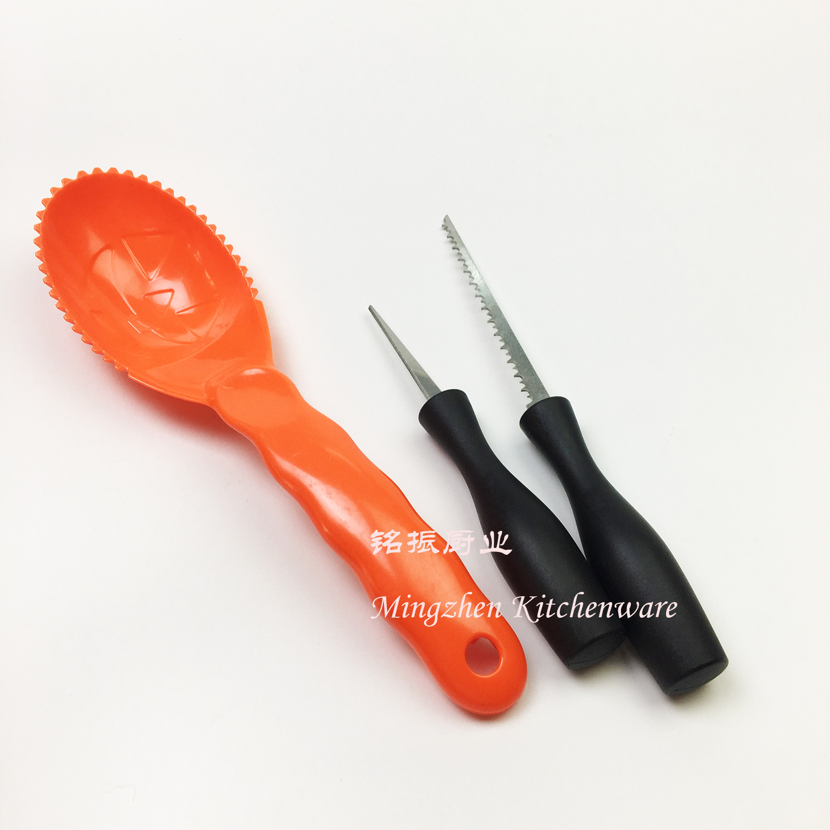 Stainless Steel Pumpkin Carving Set Fruit Carving Halloween Pumpkin Carving 3-Piece Set Pumpkin Tool Halloween