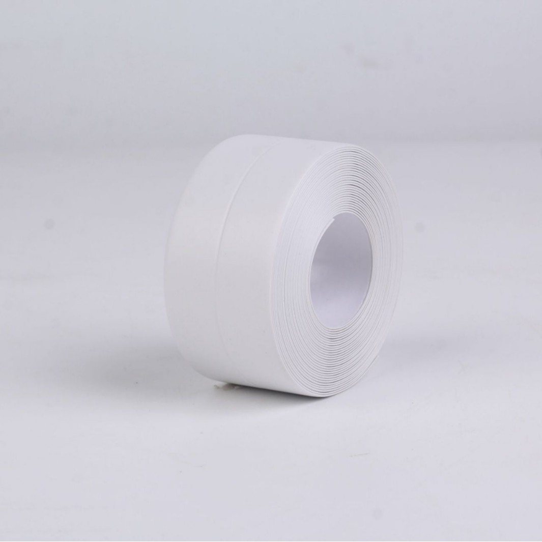 Self-Adhesive Seam Stickers Kitchen Sink Water Retaining Strips Kitchen and Bathroom Waterproof Tape Bathroom Mildew-Proof Seam Stickers Toilet Stickers