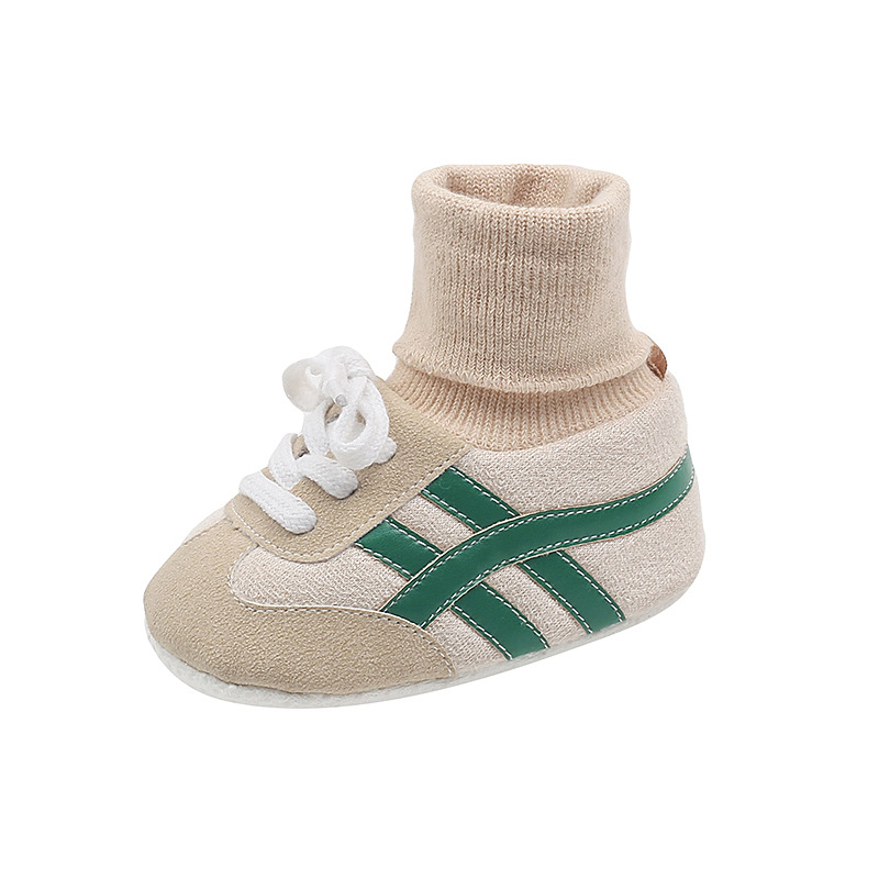 Cross-Border Spring and Autum Baby Shoes for Men and Women 0-1 Years Old, Non-Falling Soft-Soled Non-Slip Toddler Shoes for Boys and Girls 6-12 Months