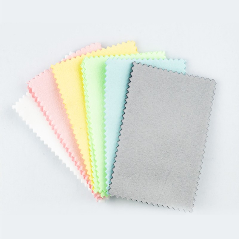 Rectangular silver cleaning cloth pure white carton 6.5 * 10cm can be customized size and color [300 free shipping]]