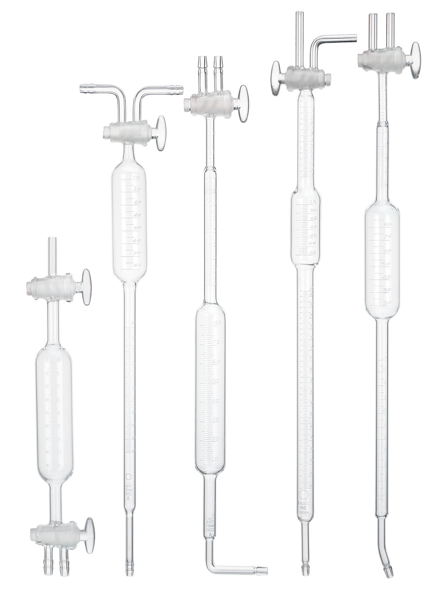 Glass Oxygen Meter Gas Meter Gas Burette Double-Ended Sampling Tube Austen Gas Analyzer Absorber 19