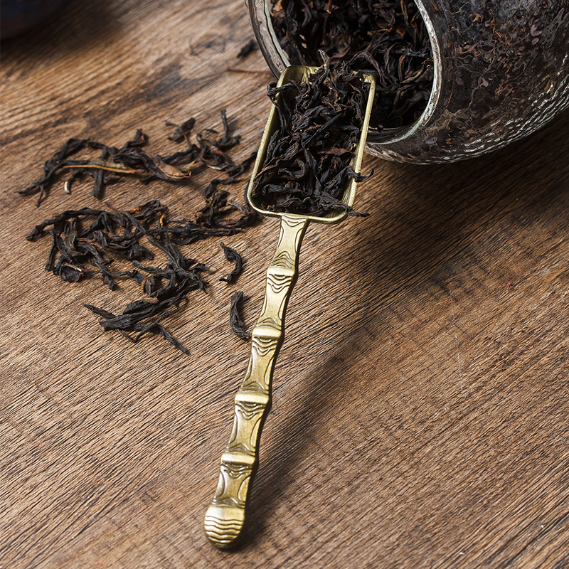 Alloy Tea Spoon, Household Tea Ceremony Accessories, Metal Tea Spoon for Picking Tea Leaves, Tea Brewing Tool, Tea Shovel, Tea Leaf Spoon, Cross-Border Shipping