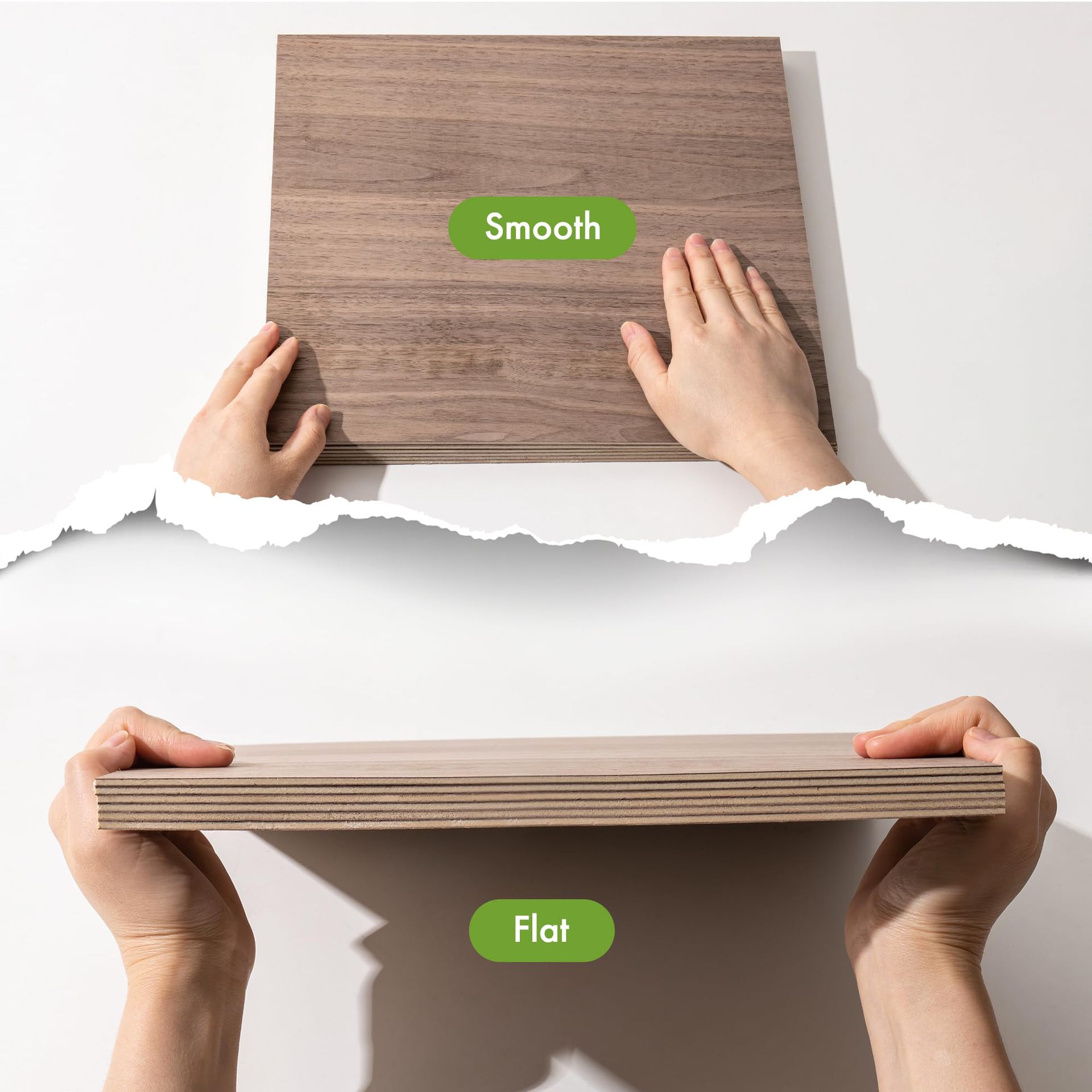 Cross-Border Wholesale Black Walnut Glue Board 3mm Laser Cutting DIY Glue Board Black Walnut Multi-Layer Board Plastic Sealing Set