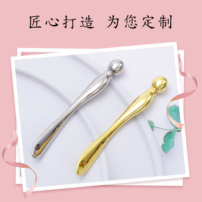 Beauty Tool Manufacturer Direct Sales Eye Massage Stick Face Cream Scoop Dual-Purpose Eye Cream Stick Compact Beauty Massage Stick