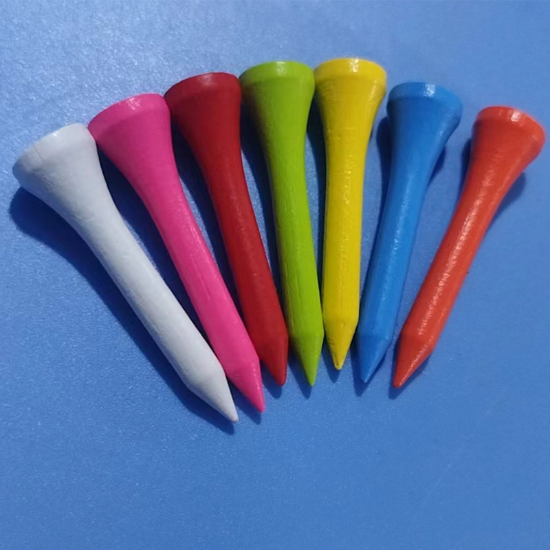 Golf Spikes Outdoor Golf Accessories Factory Direct Supply 42mm Colorful Scale Printed Golf Tee