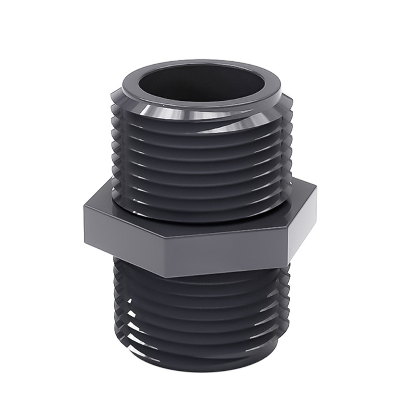 PVC bilateral external thread alignment external thread docking joint external thread Direct 2 points 4 points 6 points 1 inch 16 20 25 32
