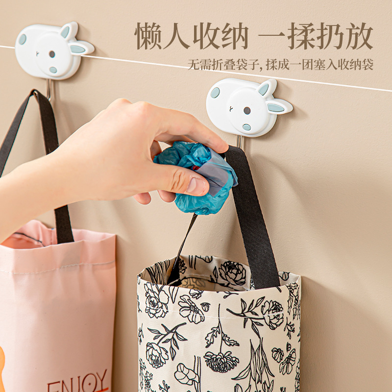 Garbage Storage Bag Wall-mounted Kitchen Storage Artifact Garbage Plastic Bag Storage Hanging Bag Sundries Sorting Storage Bag