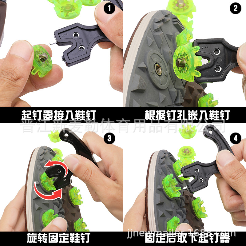 Factory wholesale golf spikes golf accessories movable spikes golf screws spikes can be replaced
