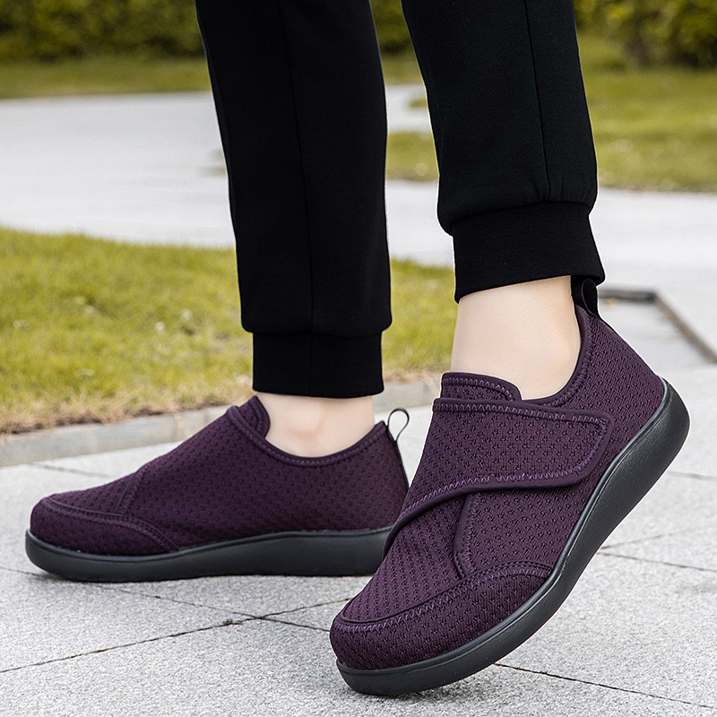 2025 New Cross-Border Spring and Summer Mesh Lightweight Breathable Velcro Women's Casual Shoes Light and Comfortable Walking Shoes