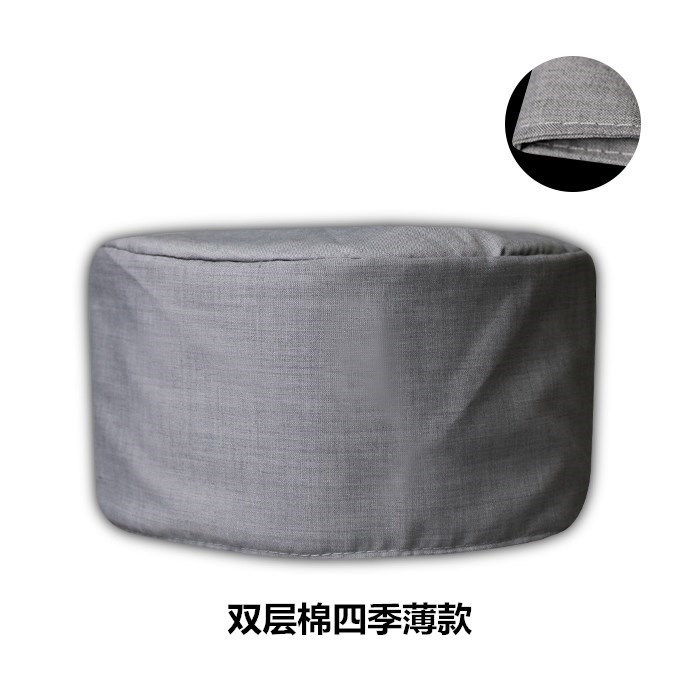 Monk Hat Scarf Thin Double-Layer Cotton Monk Hat Summer Monk Hat for Men and Women Master Winter Layman Li Dezhu