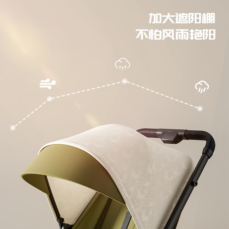 Baby Stroller Is Lightweight, Foldable, Two-Way Pushable, Can Sit in the Classroom, One-Click Stroller, Baby Walking Artifact