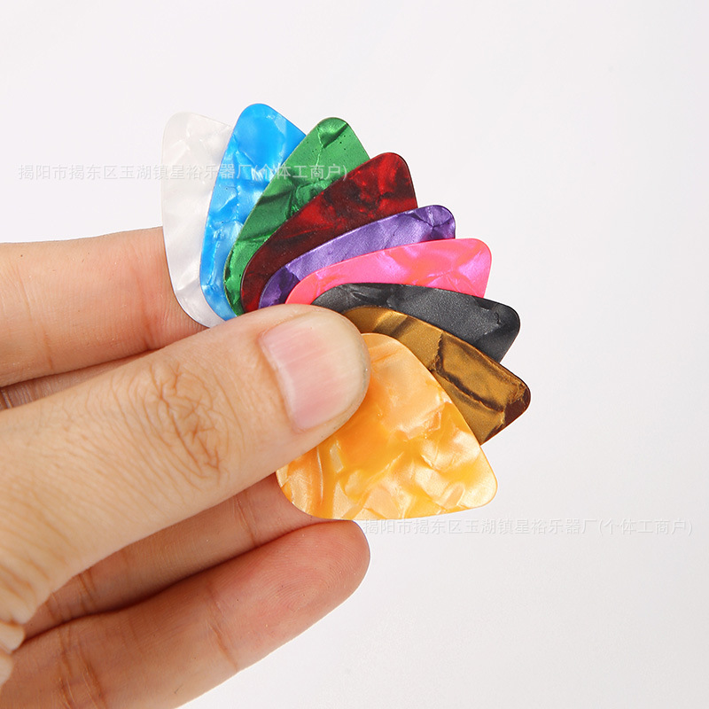Guitar Pick Celluloid Pick 0.46 0.71 0.96 1.2mm Shrapnel Finger Pick Guitar Accessories