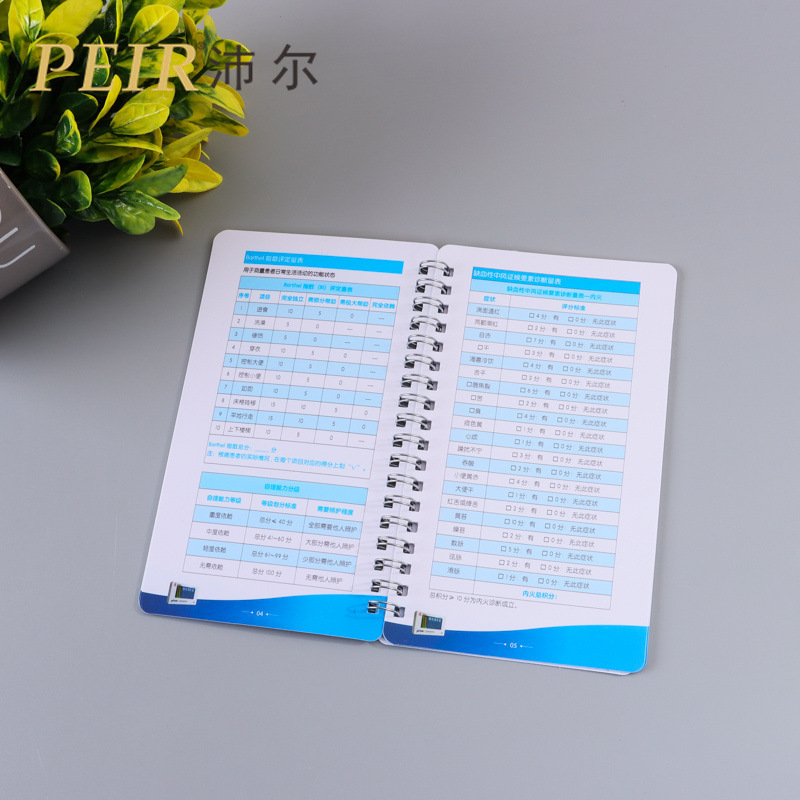 Manufacturer Wholesale Portable Card Pvc Waterproof Medical Brochure Customized Product Manual Coil Style Hardcover Album