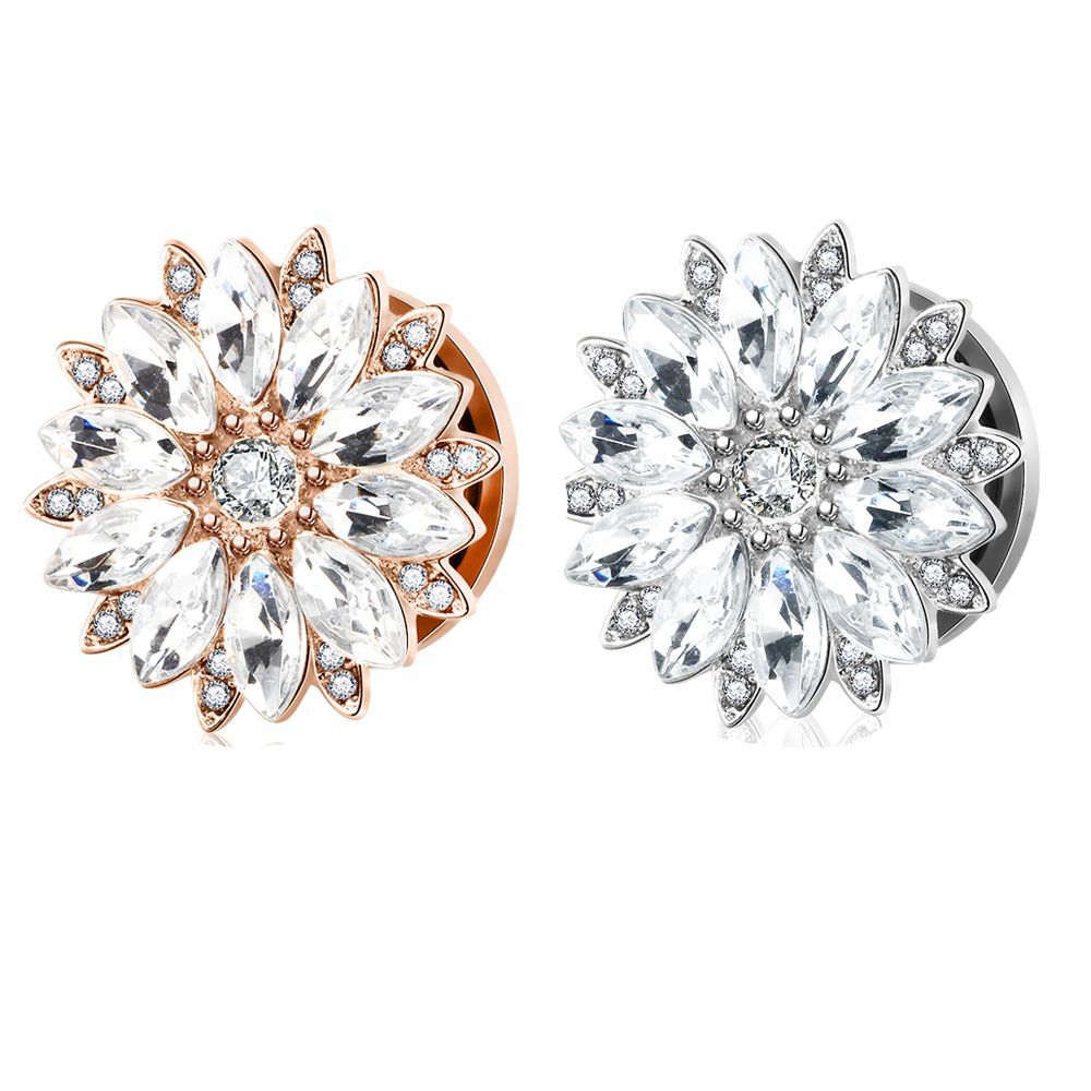 Новые увеличители для ушей в европейском и американском стиле, двойные рога, украшения для пирсинга