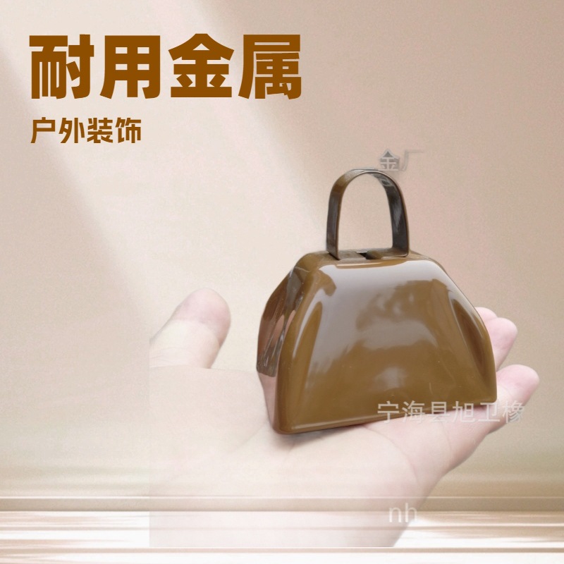3 дюйма трапециевидный металлический колокол квадратный коровий колокол уличный ручной колокол декоративный подвес