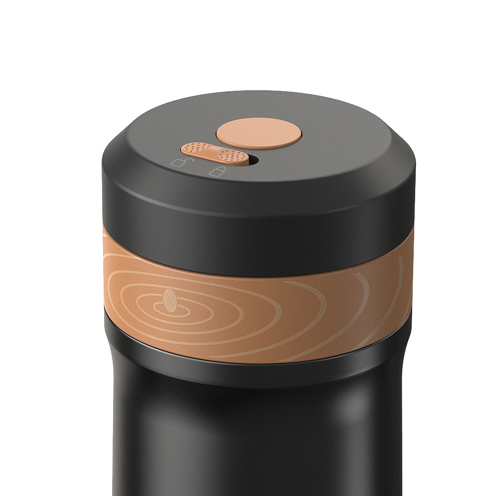 Portable wireless coffee heat preservation press Italian espresso coffee machine handheld car heated coffee cup