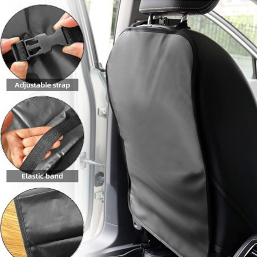 Car Seat Anti-Kick Pad Interior Rear Protection Pad Seat Backrest Protective Wear-Resistant Pad Universal Storage Car Decoration
