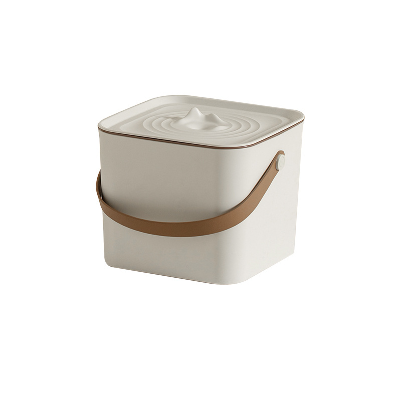 Guanshan Tea Bucket Waste Water Bucket Tea Set Tea Table Tea Tray under Drainage Trash Bin Transparent Tea Table Tea Bucket Tea Scrap Bucket