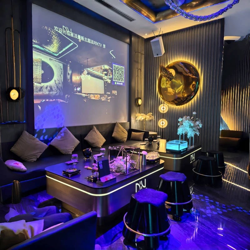 Customized Ktv Luminous Coffee Table Stainless Steel Slate Coffee Table Combination Bar Club Bar Loose Table Box Deck