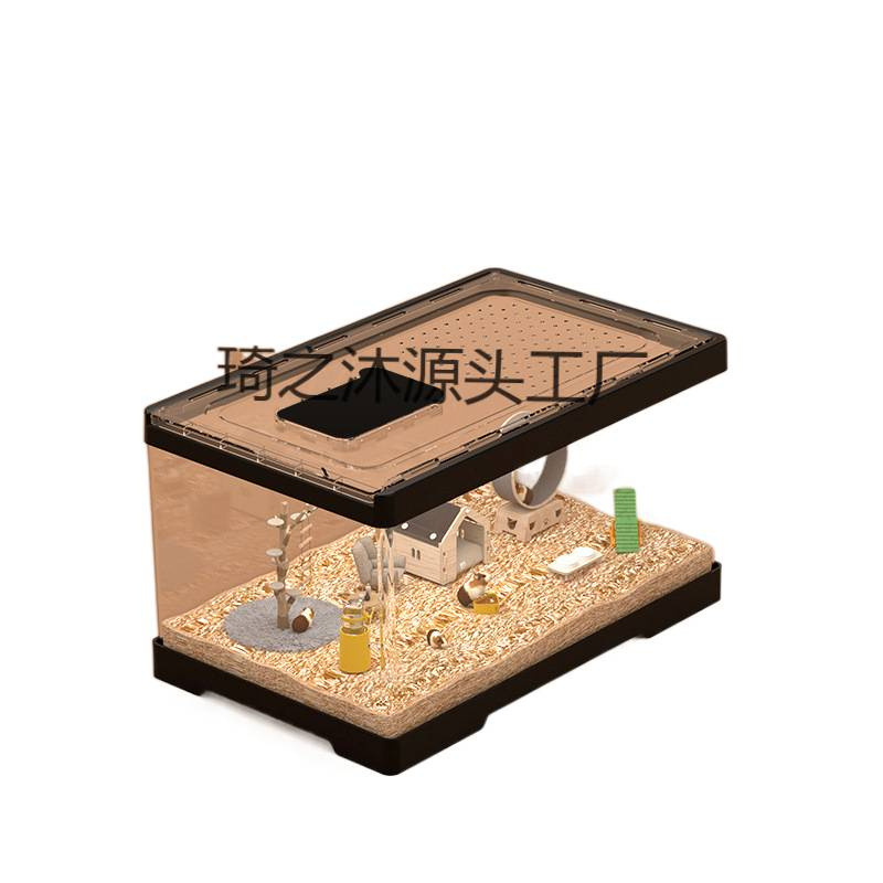 Hamster Cage Acrylic Transparent Cheap Large Oversized Luxury Villa Breeding Box for Golden Bear and Silver Fox