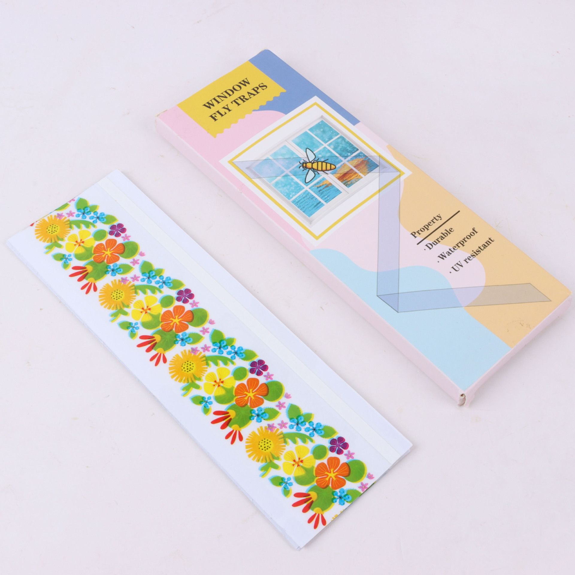 Stickworm window grilles Transparent Stickworm Board Flycatcher Flyboard Fly Sticker Fly Trap Drosophila Sticker Fly Paper