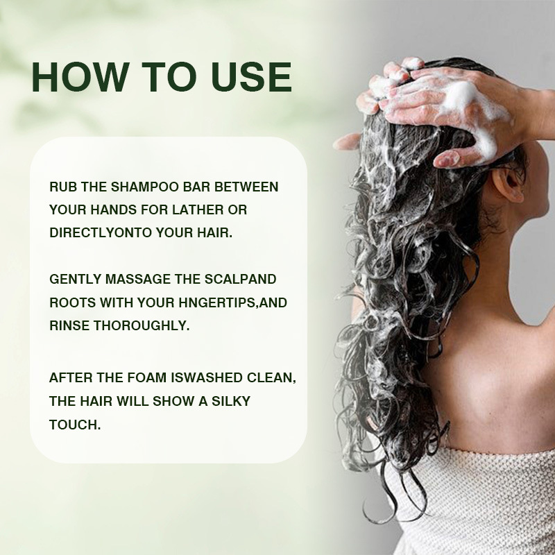 Cross-Border Popular Platycladus Leaf Osmanthus Herbal Shampoo Soap Hair Cleansing, Moisturizing, Oil Control, Anti-Drying and Improving Frizz