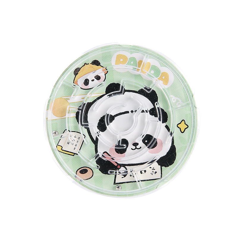 Children's Toys Mini Balance Panda Maze Small Special-Shaped Ball Maze Balance Ball Kindergarten Small Gift