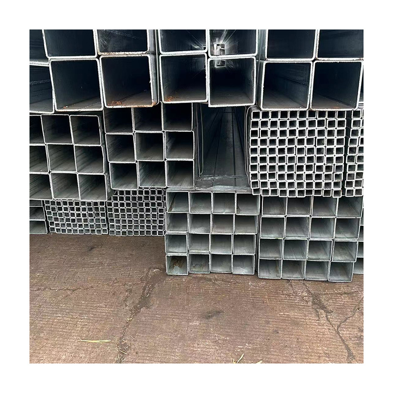 Changsha Q235B Hot-Dip Galvanized Square Tube Square Steel Spot Wholesale Seamless Square Tube Moment Tube Galvanized Square Tube