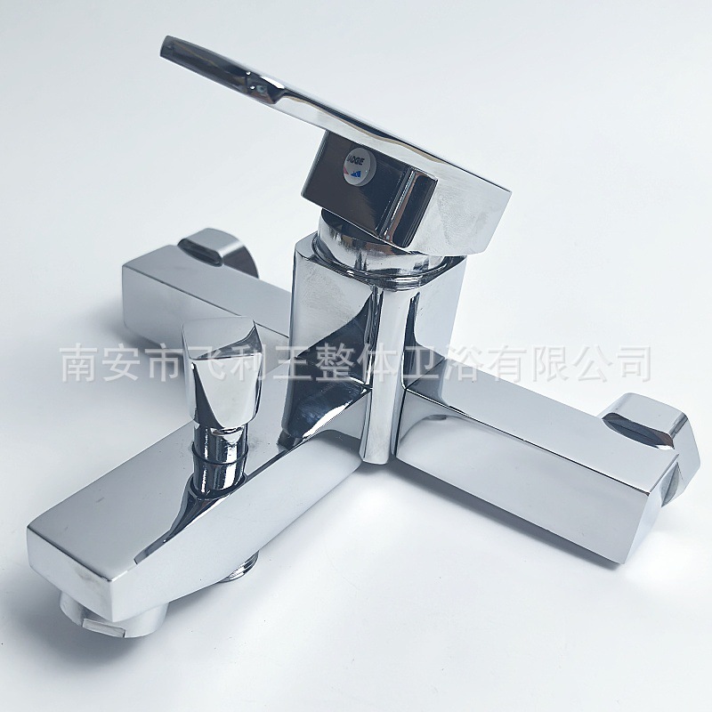 Zinc alloy square shower faucet hot and cold mixing valve bathroom concealed triple bathtub faucet shower suit