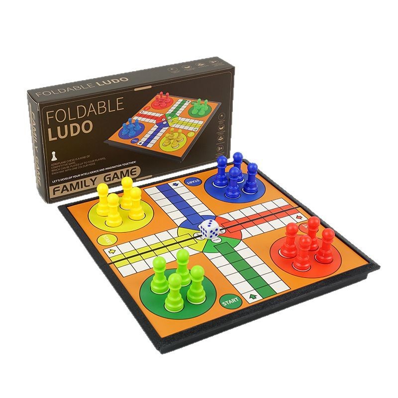 International Flying Chess Ludo Chess Backgammon Checkers Game Chess Puzzle Chess Magnetic Foldableing Cross-Border