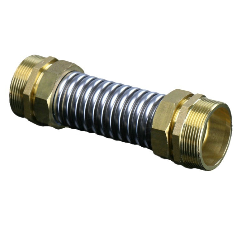 DN25 metal bellows copper head 30cm copper 304 stainless steel air conditioning pipe length can be printed logo