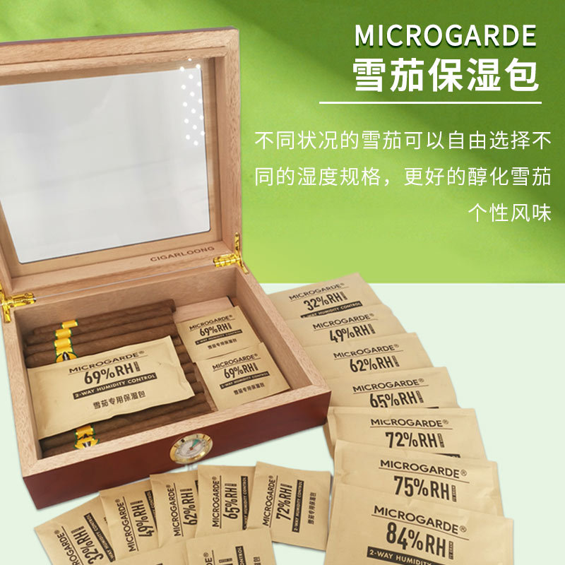 Cigar Humidifier Two-Way Constant Humidity 69 Tobacco Humidity Control Pack Cigar Bag 10g Cigar Smoke Humidification Pack Humidification Tablets
