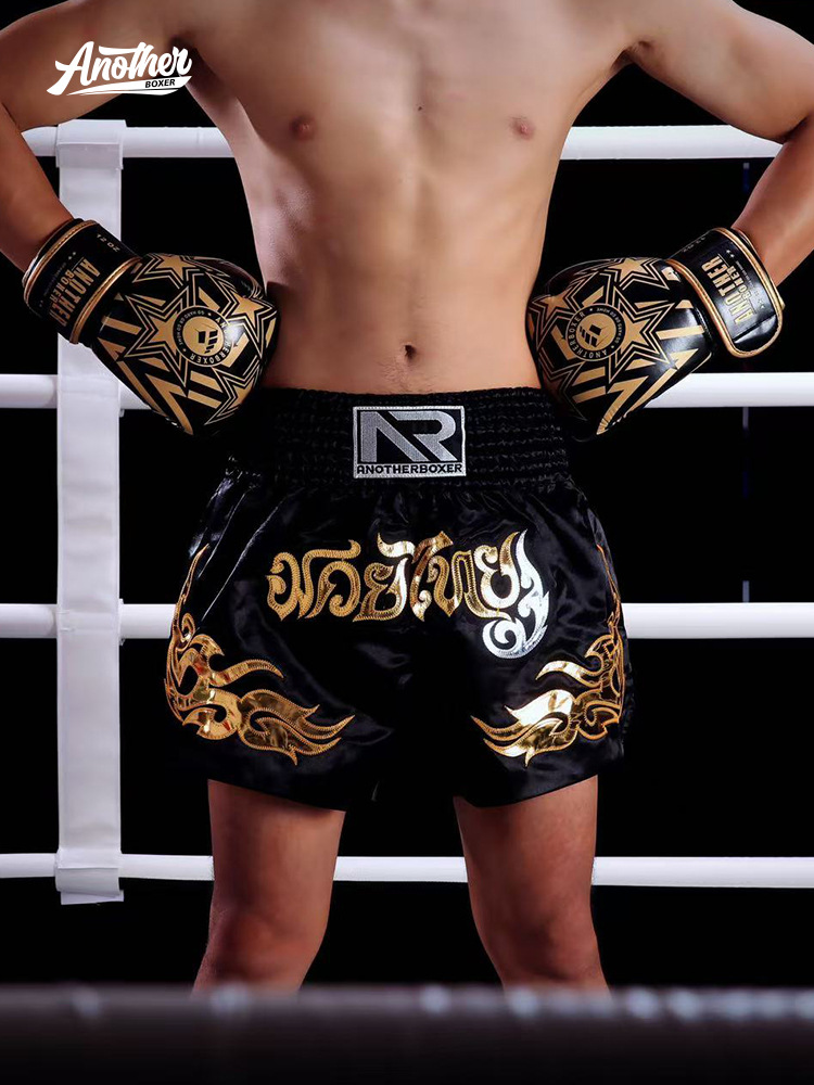 Anotherboxer Summer Class Muay Thai Sanda Boxing Fighting Training Competition Kidsren's Muay Thai Shorts