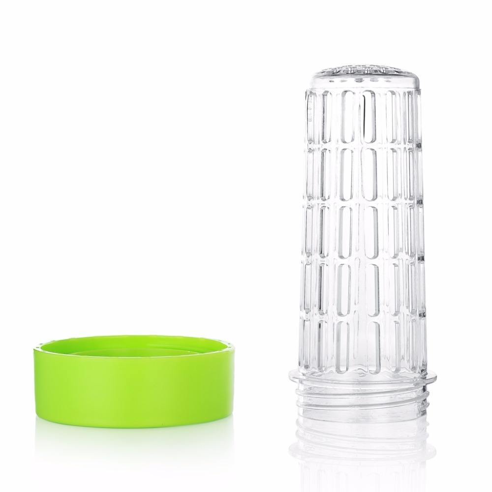 Creative Bounce Plastic Space Cup Portable Sports Water Bottle for Men and Women with Sealed Filter and Tea Infuser, Anti-Scalding, Convenient
