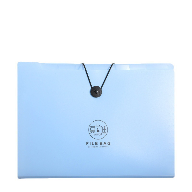 Folder Multi-Layer Accordion Bag Test Paper Storage Book Storage Bag Student Large-Capacity Information Book Transparent Insert