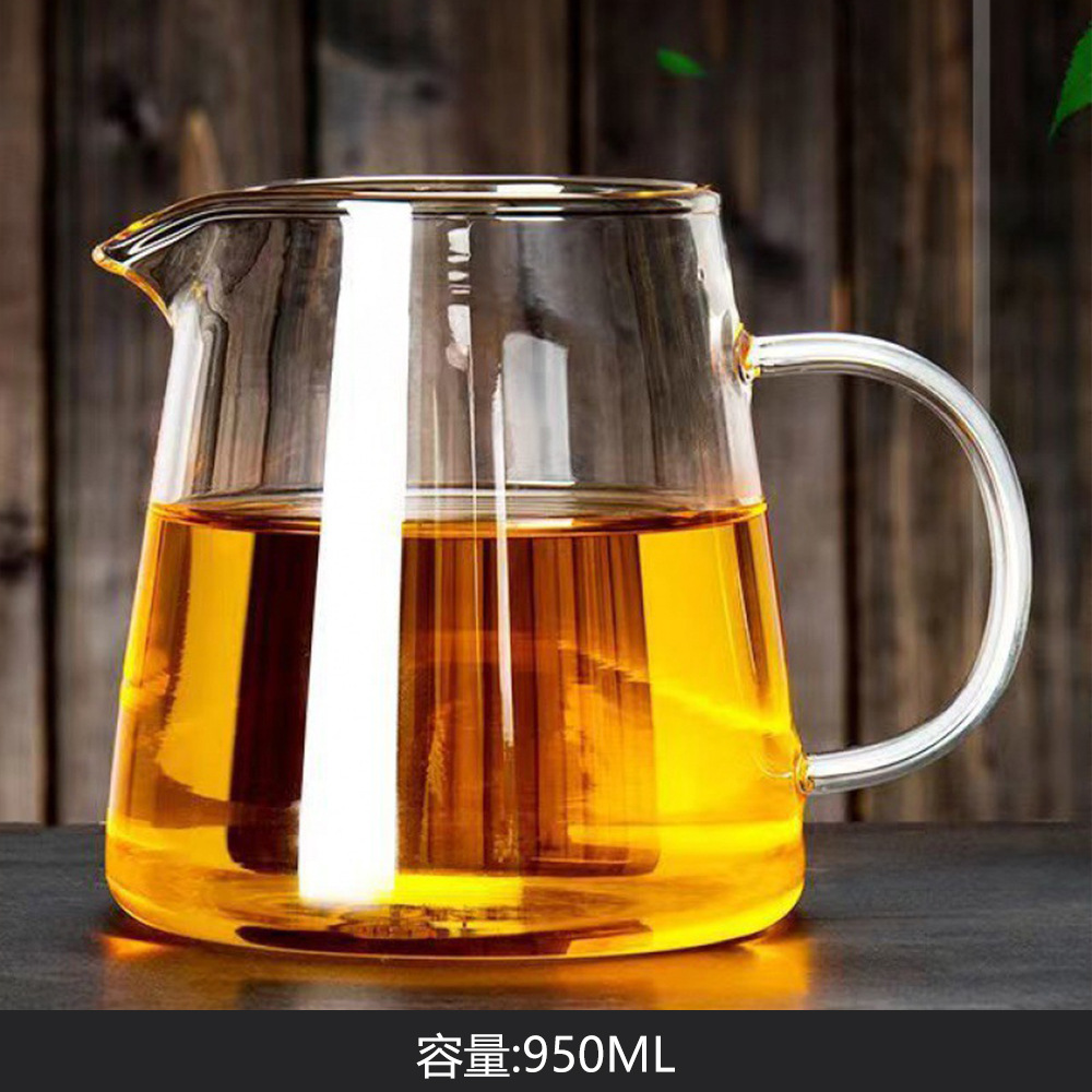 Manufacturer Wholesale High Borosilicate Glass Fair Cup Heat-Resistant Tea Divider Heat-Resistant Kung Fu Tea Set Straight Fair Cup