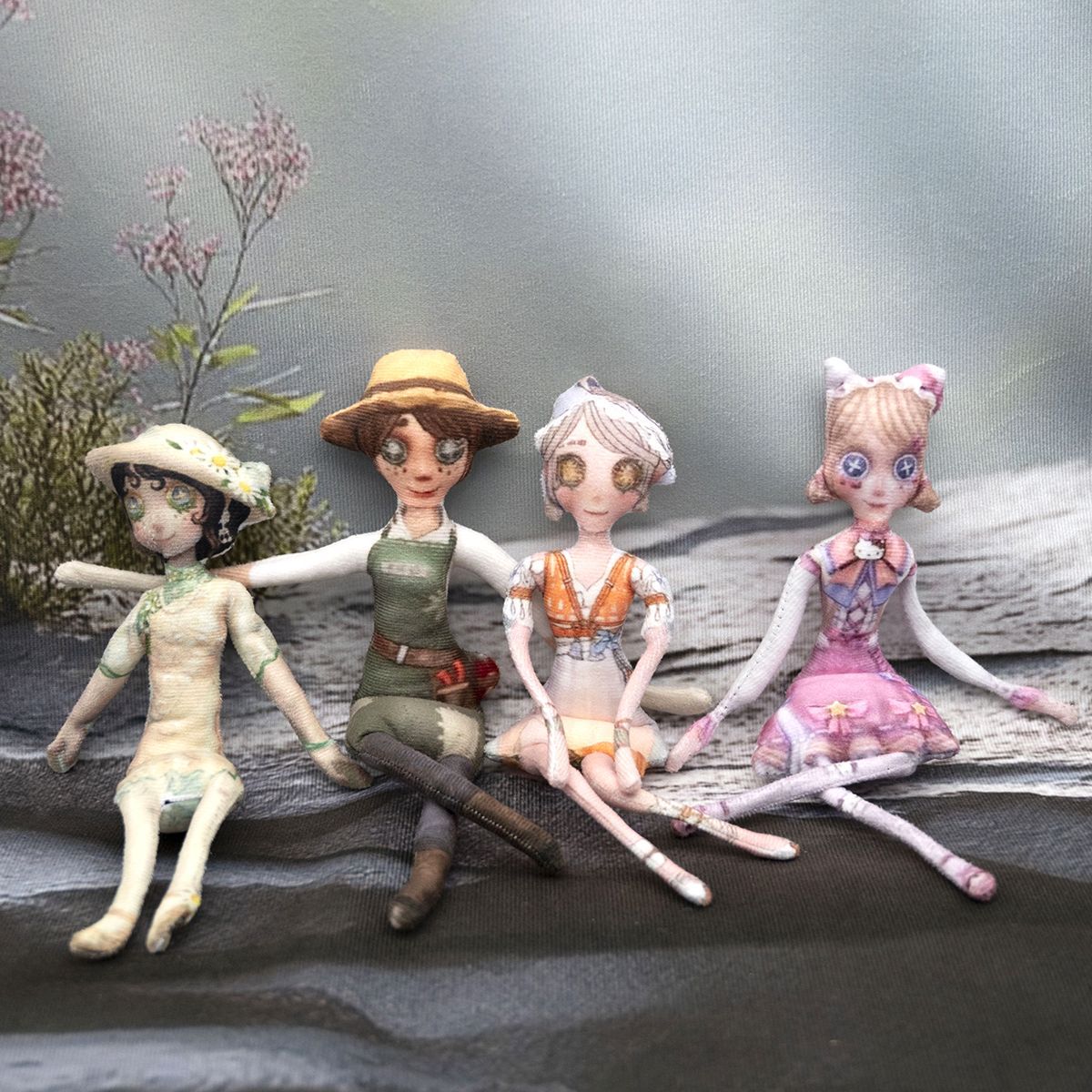 В наличии, прямая продажа фигурки садовника из пятой личности, абстрактная без белых краев, кукла с руками и ногами из проволоки, можно тщательно выбрать