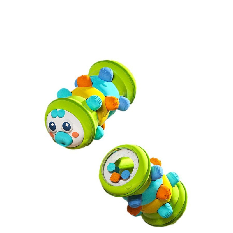 Cross-border Funny Roller Caterpillar Pressing Early Education Educational Exercise Finger Grasping Crawling Training Infant Toys