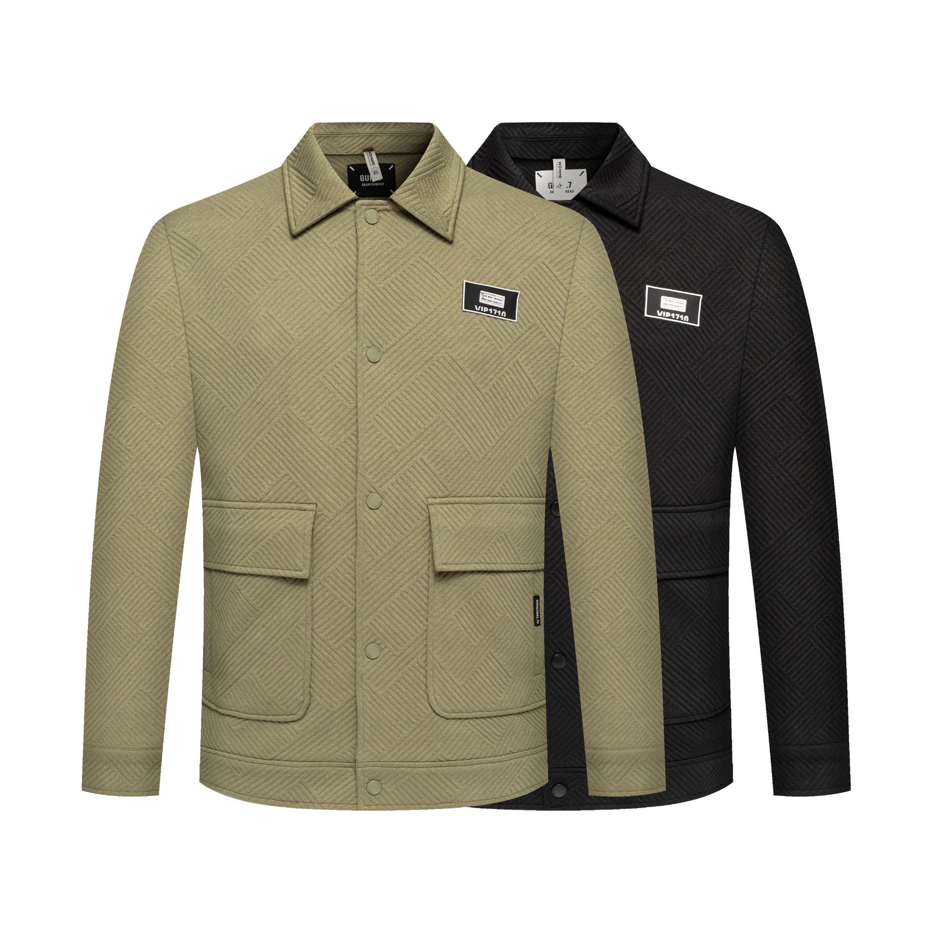 2023 New Men's Extra Large Size Plaid Jacket Coat Fat Man Fat Man Extra Large Loosen Jacket for Men