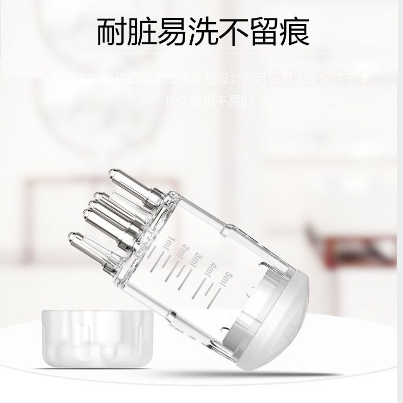 Mino scalp medicine applicator ball fine needle scalp liquid guide comb transparent hair liquid massager small 1ml