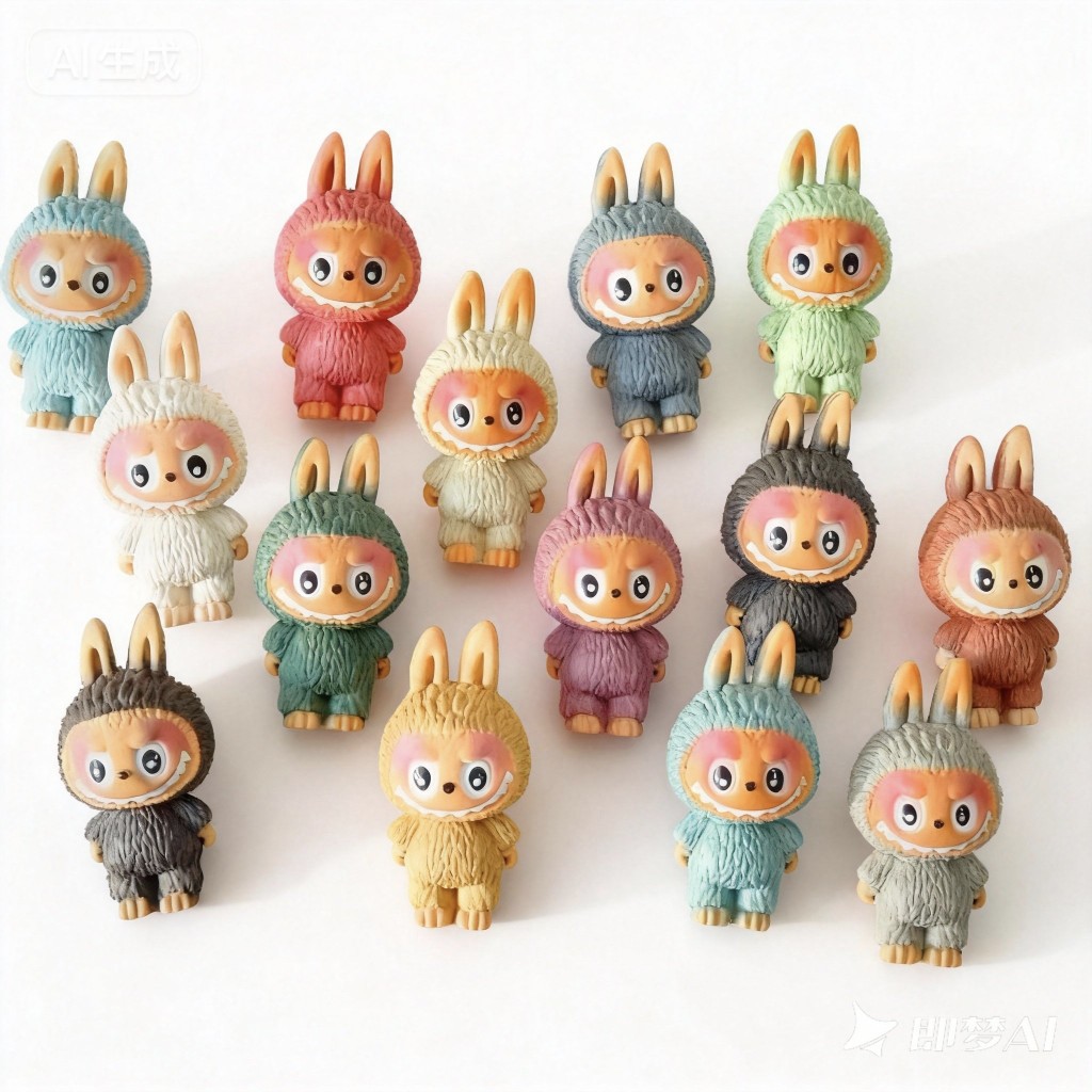 Фигурка эльфа серии Labubu из фиолетовой глины Yixing, модная скульптура, украшение для чайного питомца