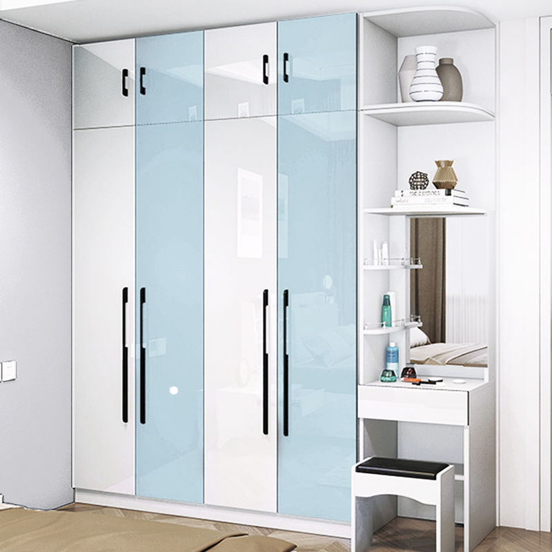 High-Gloss Paint White Wardrobe Sticker Desktop Furniture Coffee Table Renovation Glossy Waterproof and Oil-Proof Wipeable Self-Adhesive