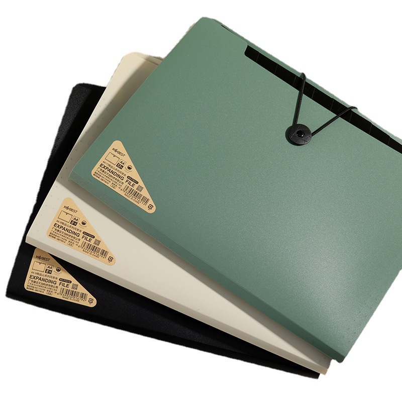 Kangbai 5-Grids Organ Bag Multi-Layer Folder Office Information File Bag Pregnant Women Prenatal Check-Up Information Portable 108g