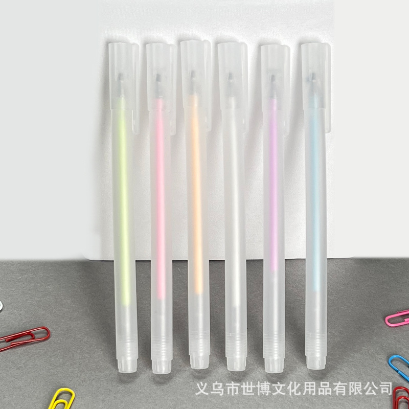 Student Journal Dot glue pen pull cap type quick-drying children's creative macaron color journal pen type dispensing pen wholesale